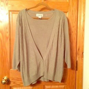 Two-fer sage green sweater